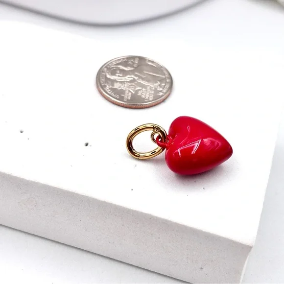 ROXANNE ASSOULIN The Mini Puffy Heart Charm in Red firm price - Picture 11 of 16